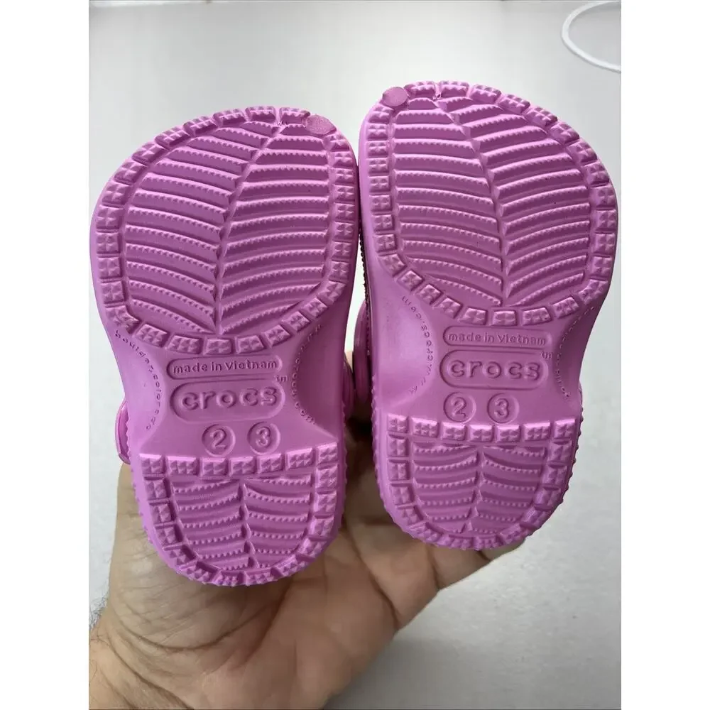 Crocs Children’s Toddler Size 2C/3C Pink